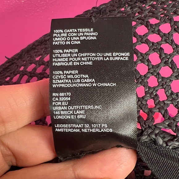 Urban Outfitters black Women's Wide Brim Sun Hat - Picture 5 of 6